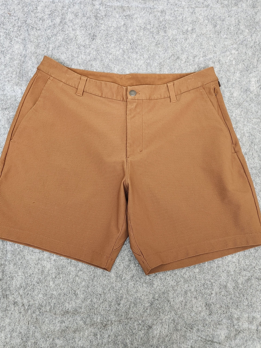 Lululemon Commission Classic Fit Cord Shorts Men's 34 Brown Casual Resort Golf